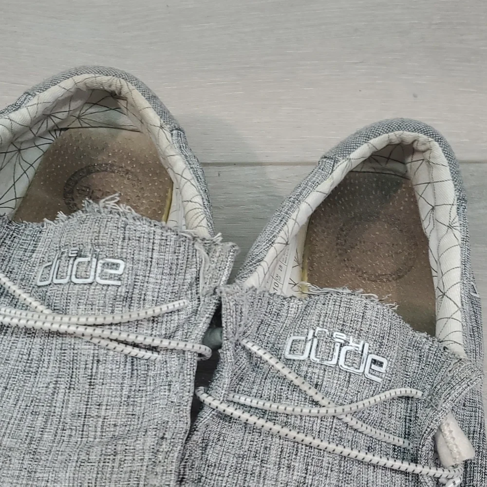Hey Dude Mens Wally Linen Loafer slip on shoes sz 11